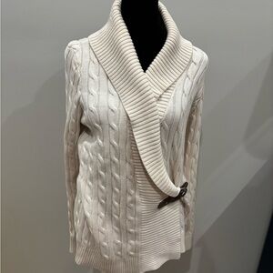 🔥❤️🔥 Ralph Lauren Cream Cable Knit Turtleneck Sweater